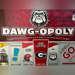 University of Georgia UGA Dawgopoly (GA Bulldog Version of Monopoly). Brand New